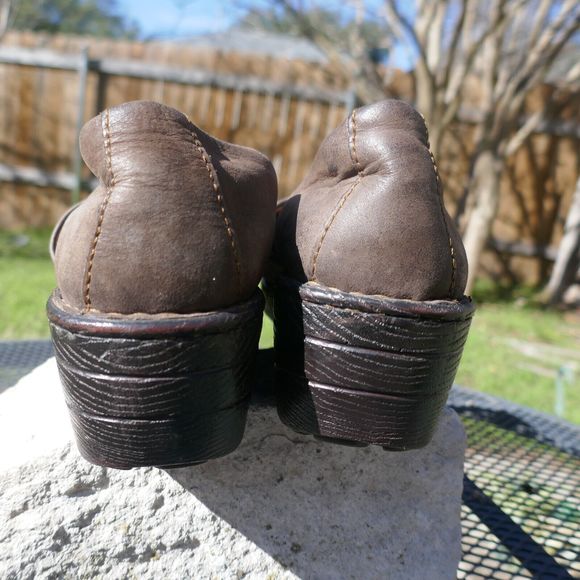 Born Shoes Toby II Slip On Clogs W61927 Brown Leather Closed Toe Womens 11 M - Picture 6 of 12